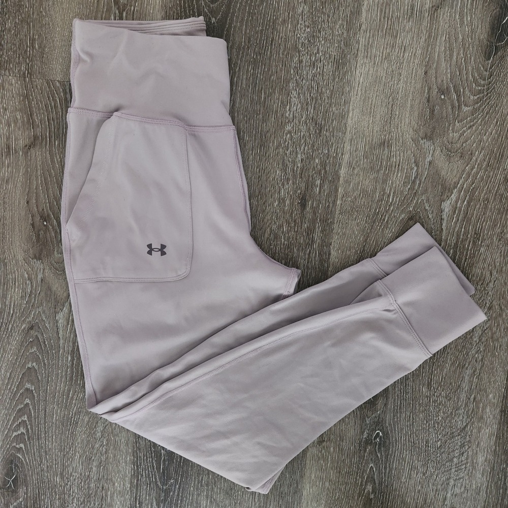 Under Armour Meridian Joggers Women's Medium Light Purple Fitted High Rise Pants